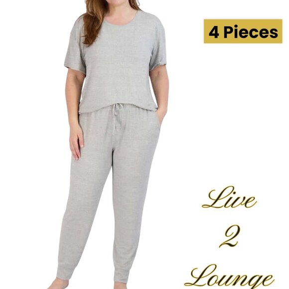 Live2Lounge | Ladies' 4 Piece Essentials Lounge Set | Heather Gray | XXL | NWOT - Picture 3 of 8
